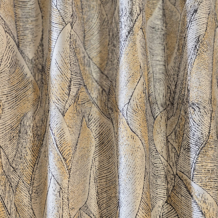 Curtain Fabric - Kortex Leaf Jacqured
