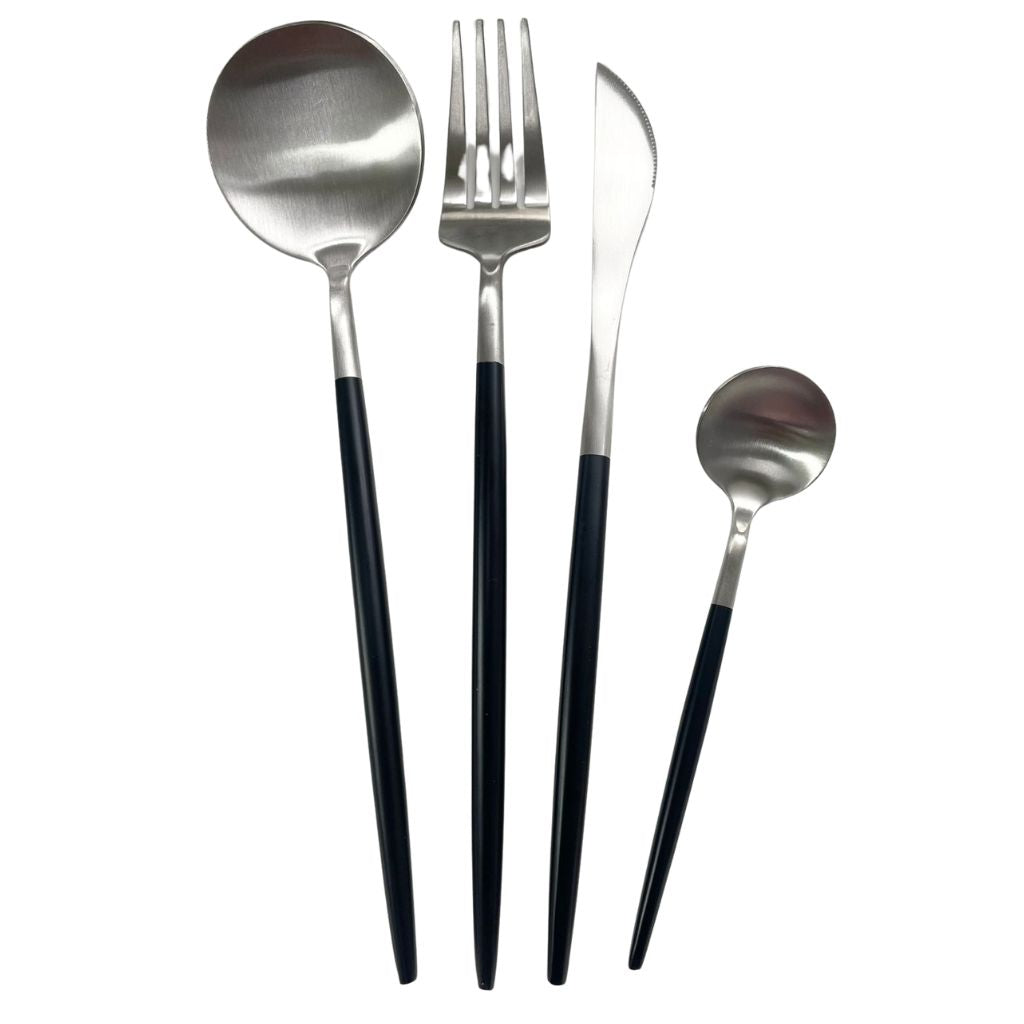 Cutlery Sets Modern 4pc Silver – Ahmeds Textiles