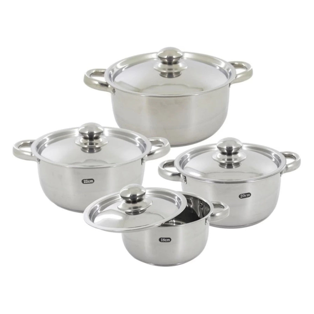 Dolphin - 8pc Stainless Steel Cookware Set