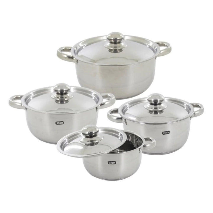 Dolphin - 8pc Stainless Steel Cookware Set