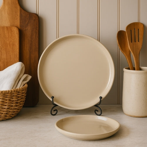 Ceramic Dinner With Side Plate Set