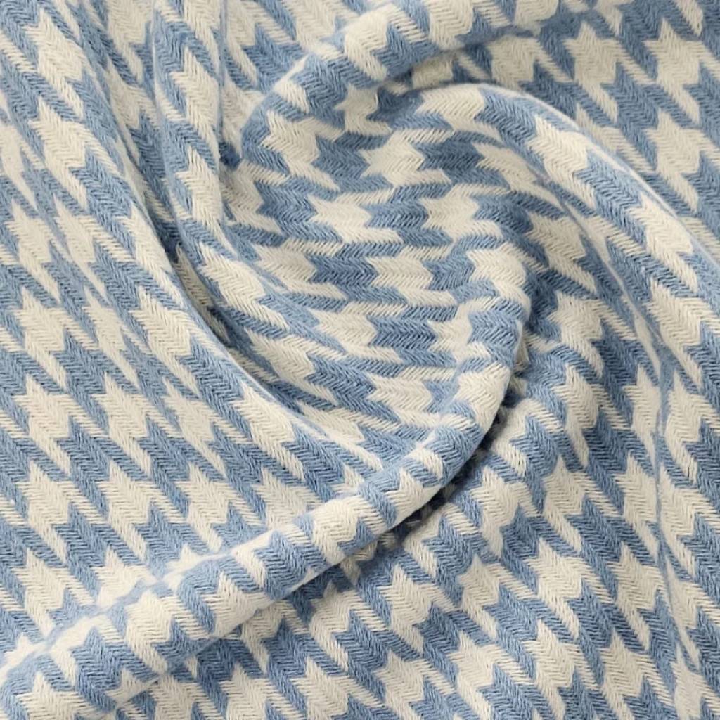 Houndstooth Tweed Knit Fabric