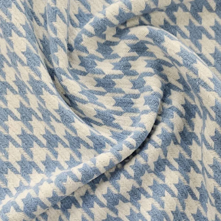 Houndstooth Tweed Knit Fabric