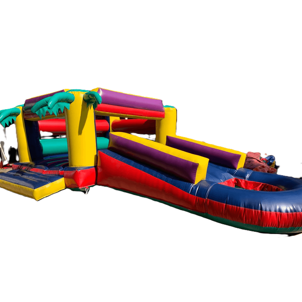 Jumping Castle - Palm with Slide + Pond
