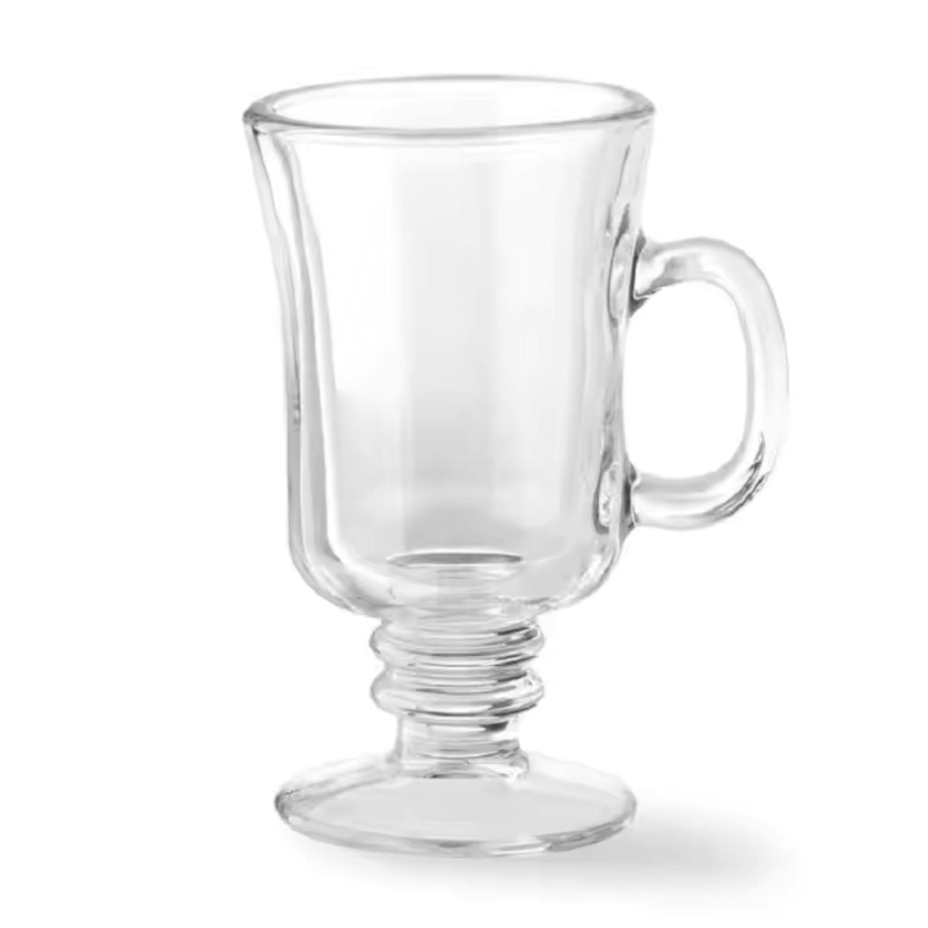 Irish Fluted Latte Mugs - 227ml - Clear 6's