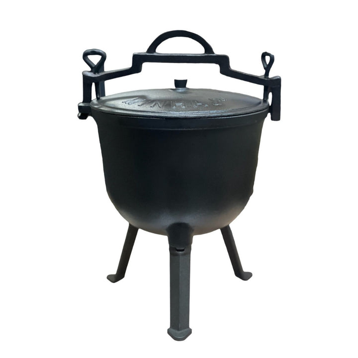 Potjie Cooker - Cast Iron + 2 Silicone Gloves