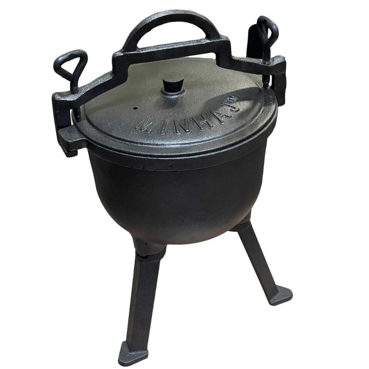 Potjie Cooker - Cast Iron + 2 Silicone Gloves
