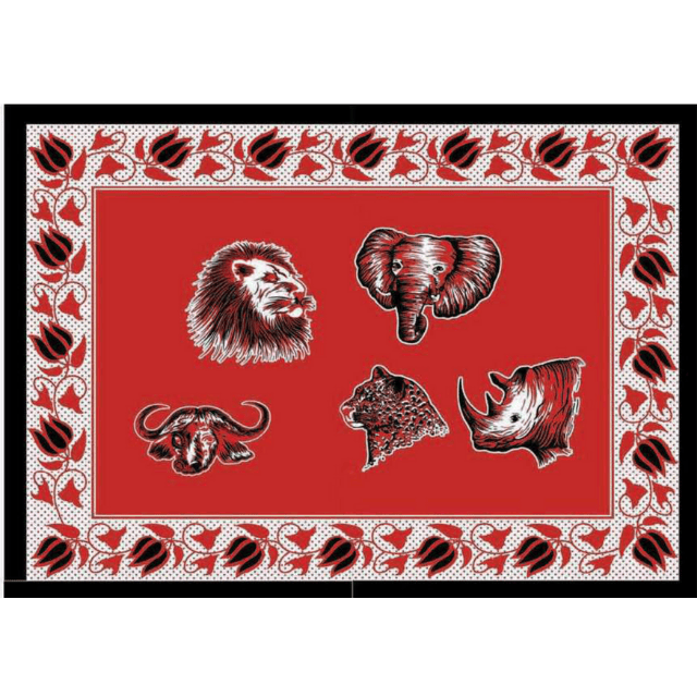 Fabric - Animal Khanga / BIG 5
