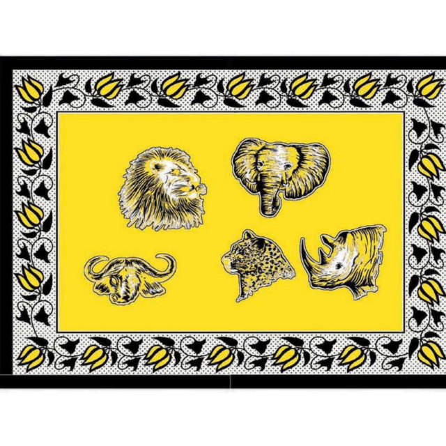 Fabric - Animal Khanga / BIG 5