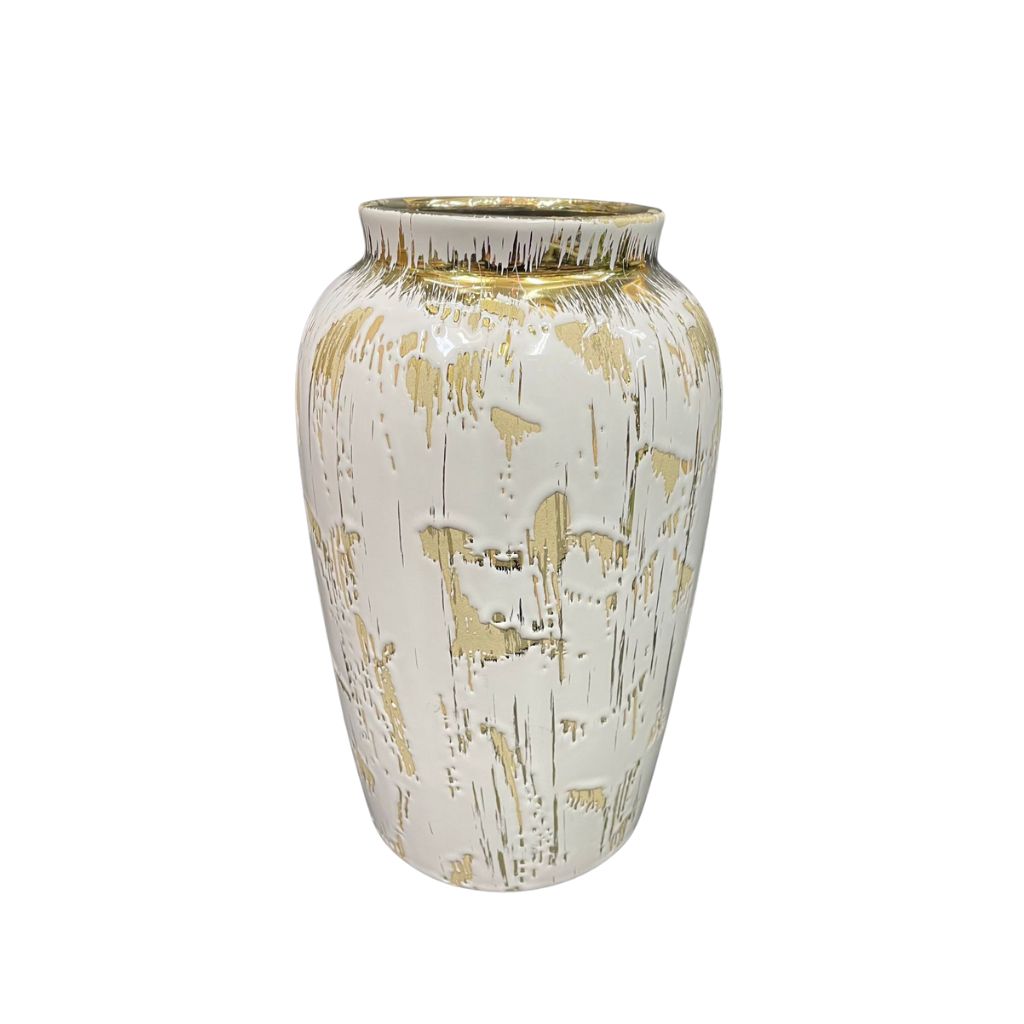 Flower Vase - Rustic Gold Vase