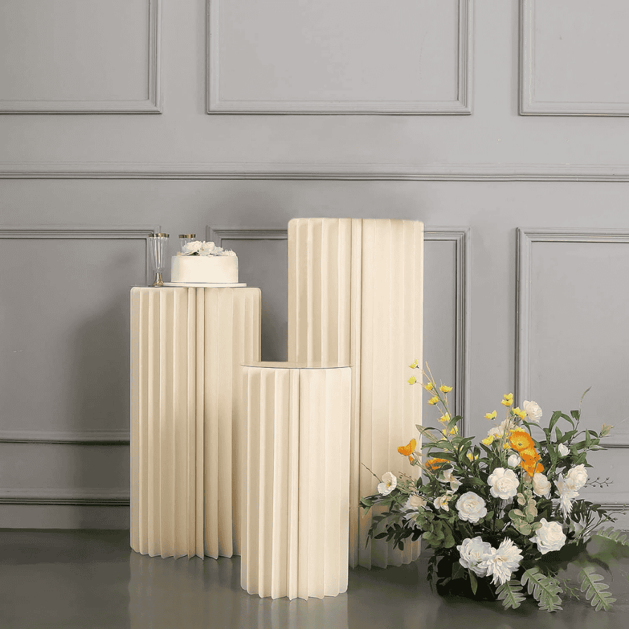 Paper-Decor Plinth Stands 4pc