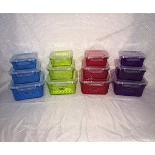 3Pcs Crystal design container set