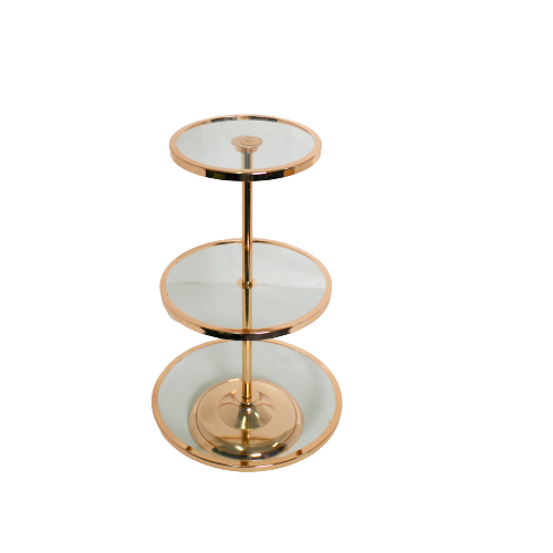 Display Stand - 3 Tier Glass cake stand