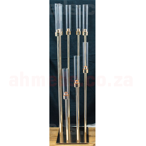 Candle Holder - 8 Candle Glass Candelabra - 405-1