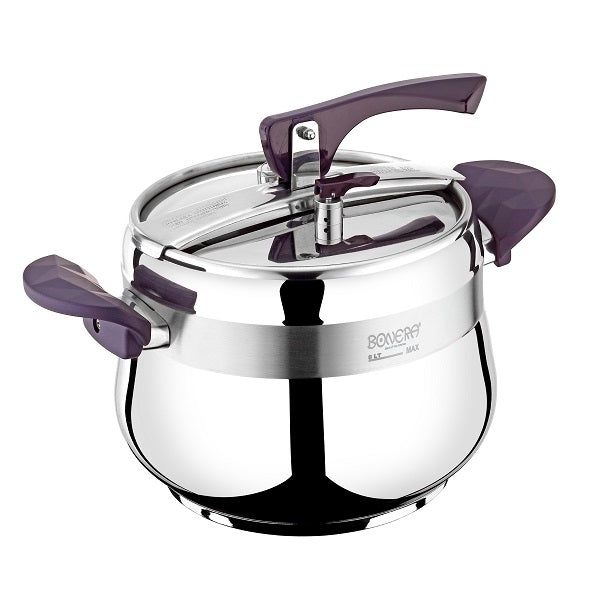 Bonera - 3pc Pressure Cooker 8 Litre + Glass Lid