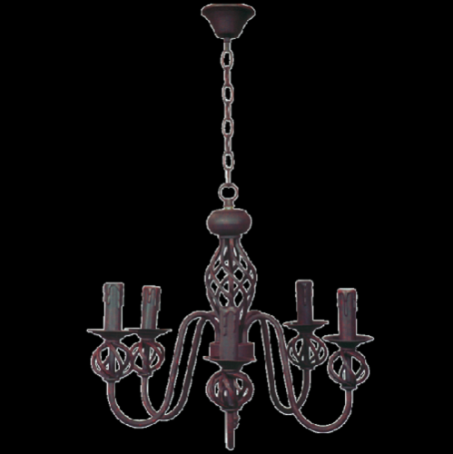 Chandelier Light - CH065/5 Rust