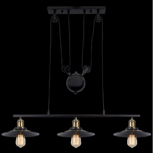 Chandelier Light - CH238/3 Black