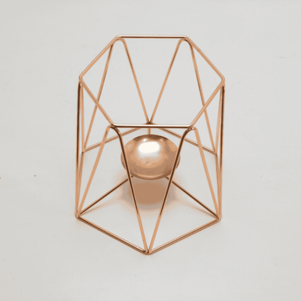 Centre piece- Wire Vases Hexagon Bucket