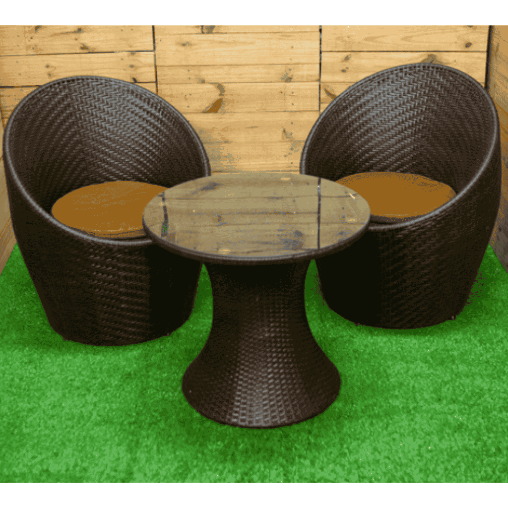 Patio Furniture Round Tub Chair Table Set – Ahmeds Textiles