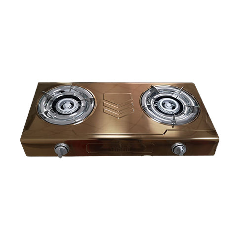 Gas Stove - 2 Burner - Rose Gold