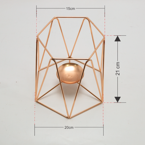 Centre piece- Wire Vases Hexagon Bucket