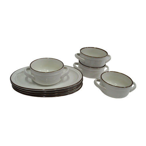 Dinner Sets - 8pc Bowl & Plate Set
