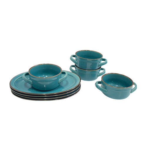 Dinner Sets - 8pc Bowl & Plate Set
