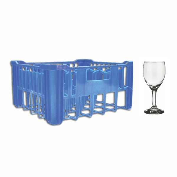 Wine Glass - Regent 30's Including Blue Plastic Crate