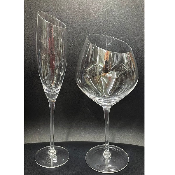 Stemware - Clear - Slanted - 6's