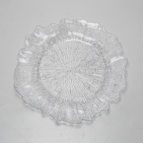 Underplates - Clear Plastic Leaf Design