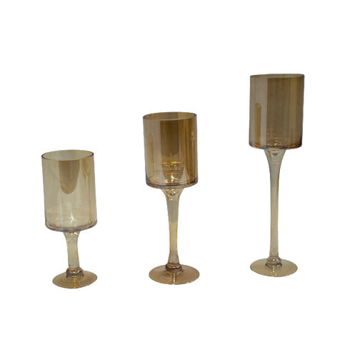 Candle Holder - Zuri 3pc Gold - 518