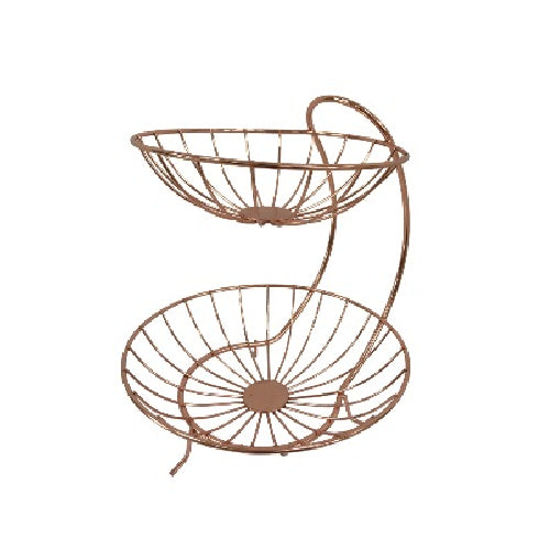 Fruit Baskets - 2 Tier Copper