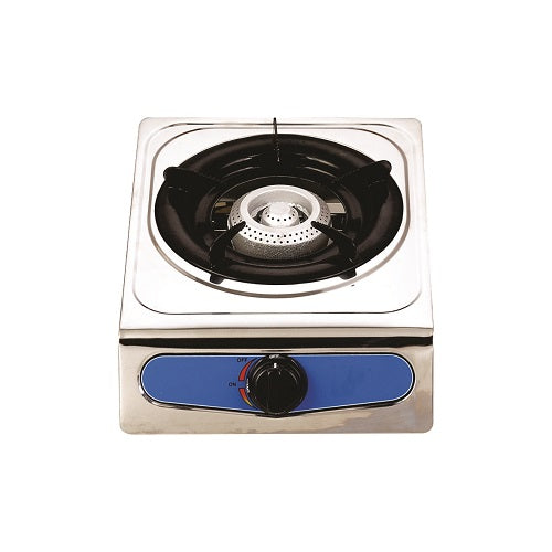 Gas Stove - Single Burner Polished Steel