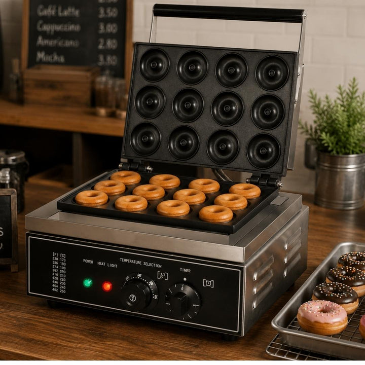 Electric Doughnut Fryer - 12 Grid - Commercial