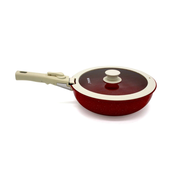 12pc Non Stick Cookware with Detachable Handles