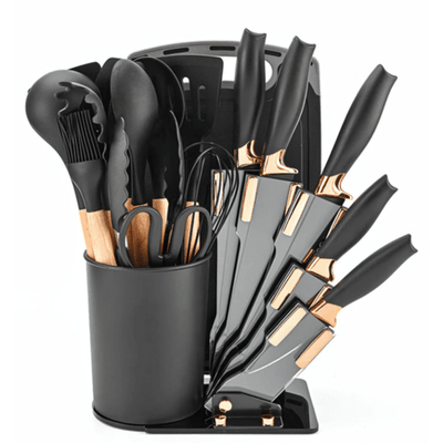 Premium 19-Piece Kitchen Utensil and Knife Set