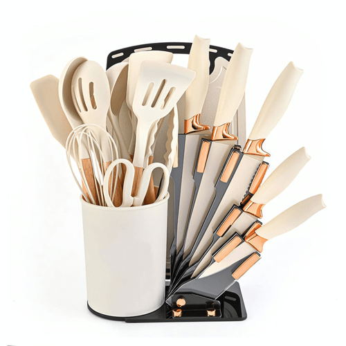 Premium 19-Piece Kitchen Utensil and Knife Set