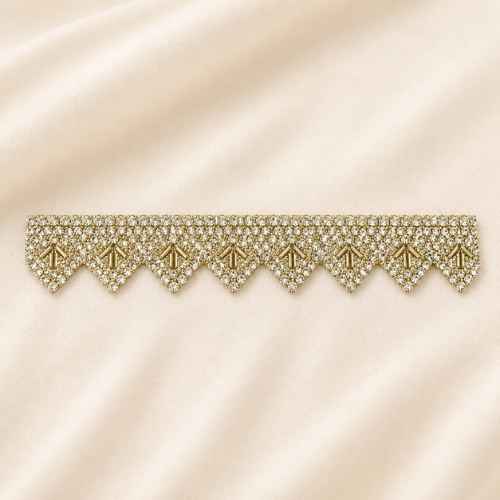 Trims - Marrakesh - Elite Diamanté Point Border - 22mm