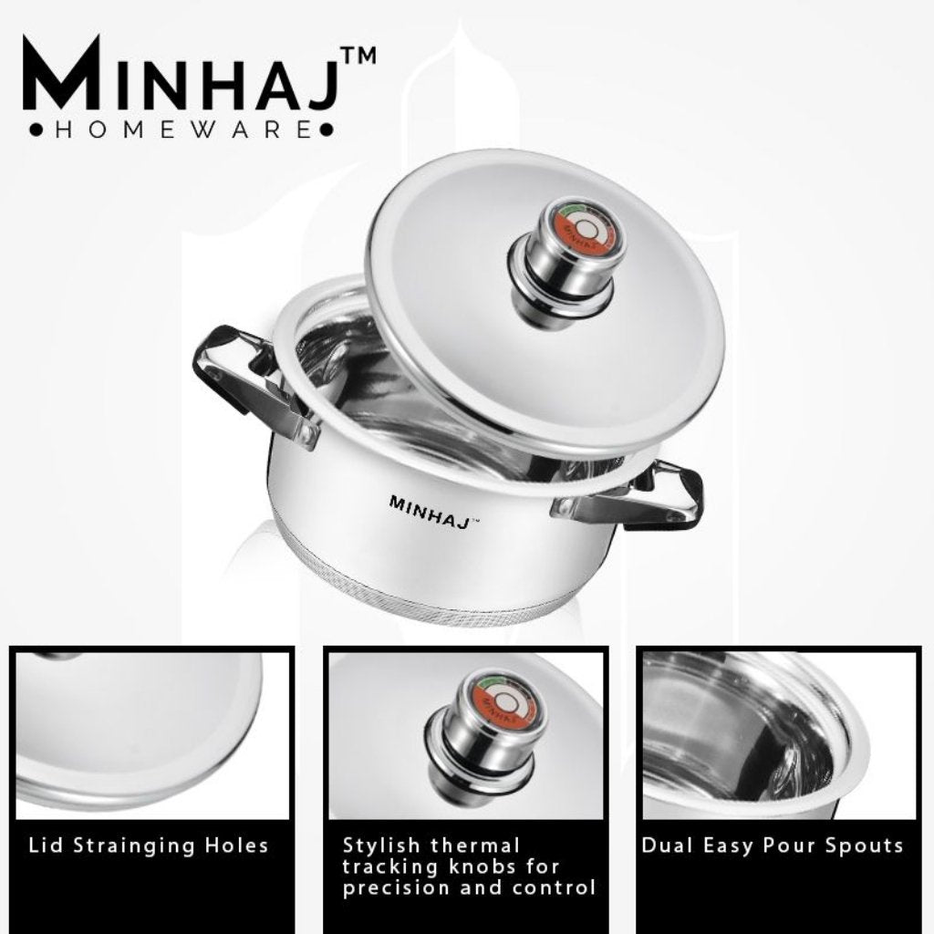 27pc Pot Set - Stainless Steel Heavy Bottom