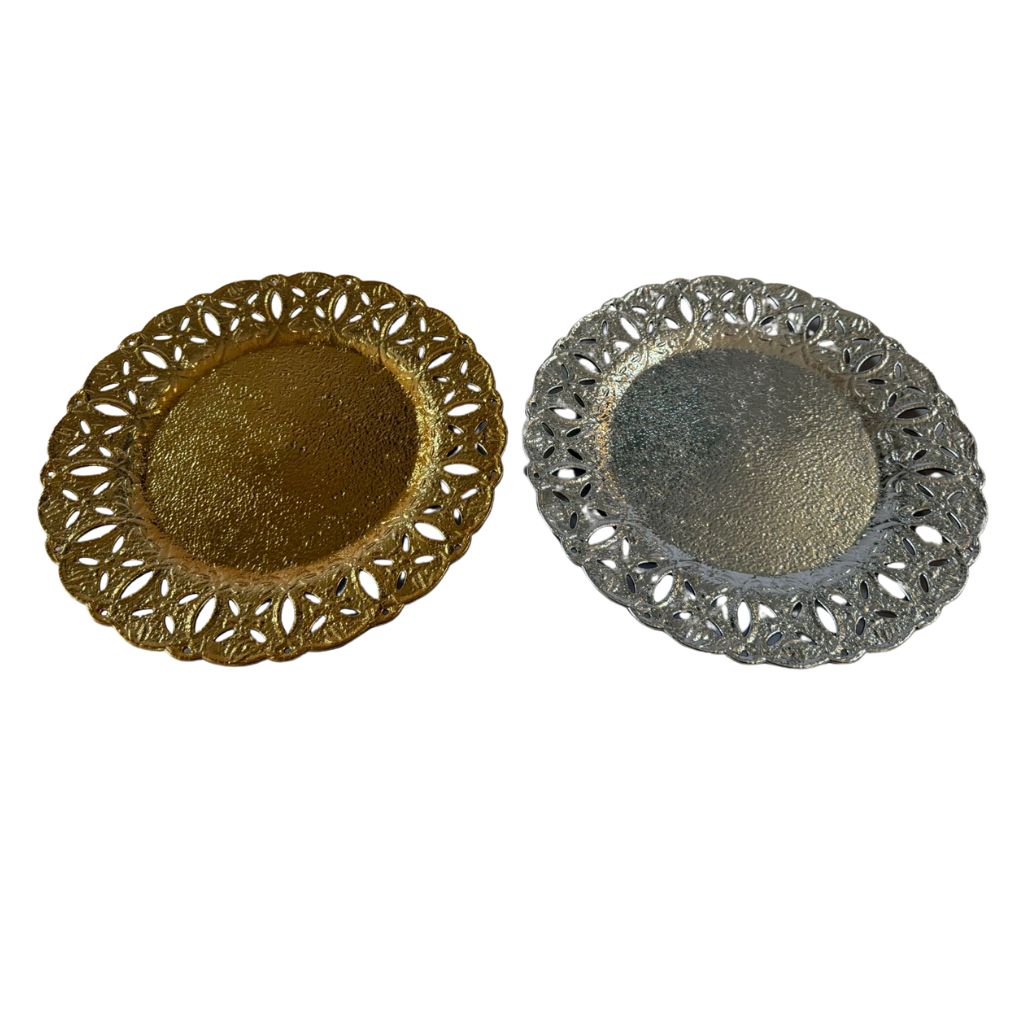 Underplates - Gold Vintage Lace Rim