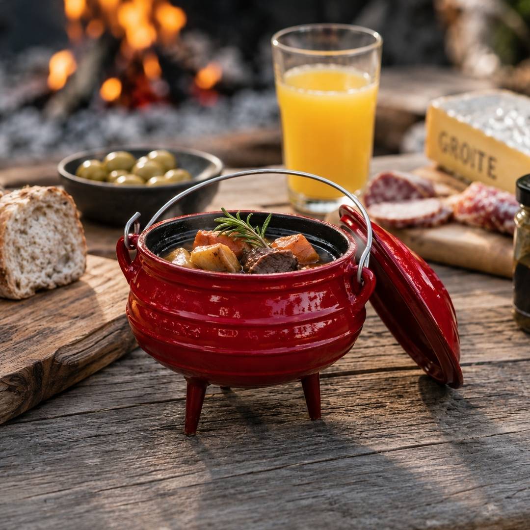 Cast Iron 3 Leg Potjie Pot – ¼ Size