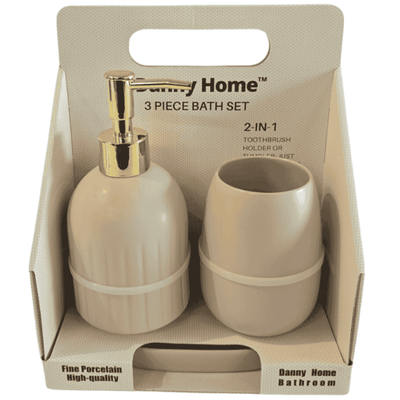 Bathroom Set - 3pc Porcelain