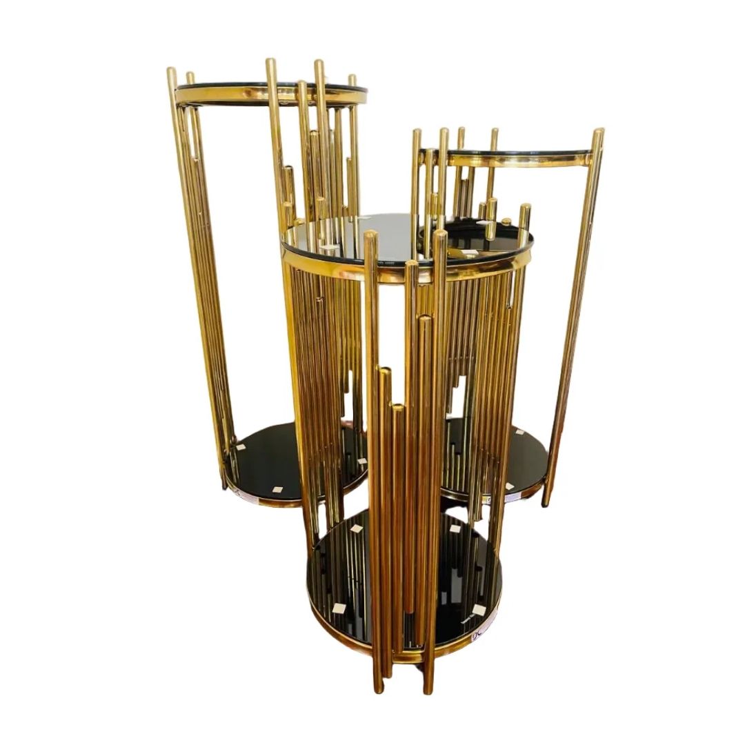 3pc Side Table Ceasar - Flower Stands Plinth Sets