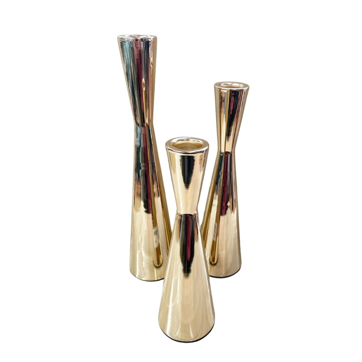 Candle Holders - 3pc Metal