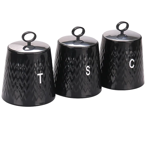 Canister Sets - 3 Pcs Waves Sets