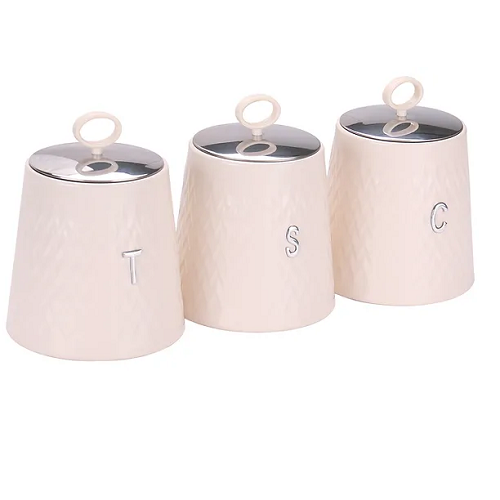 Canister Sets - 3 Pcs Waves Sets