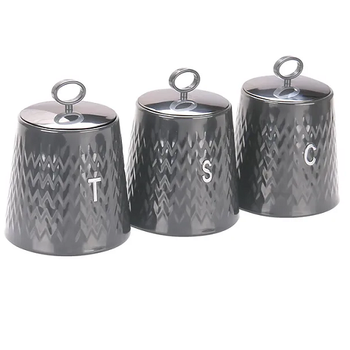 Canister Sets - 3 Pcs Waves Sets