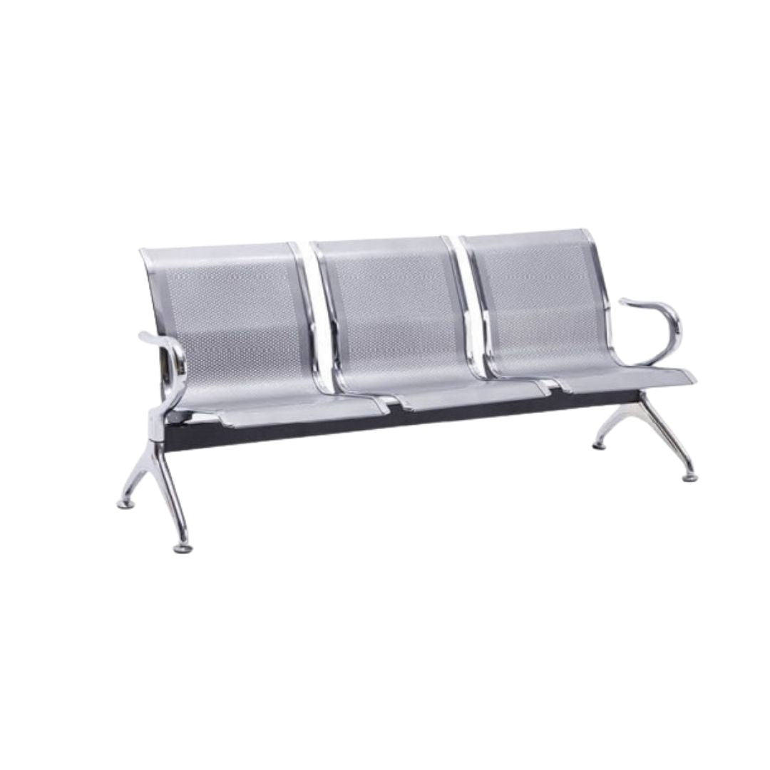 Seating Steel Bench - Silver