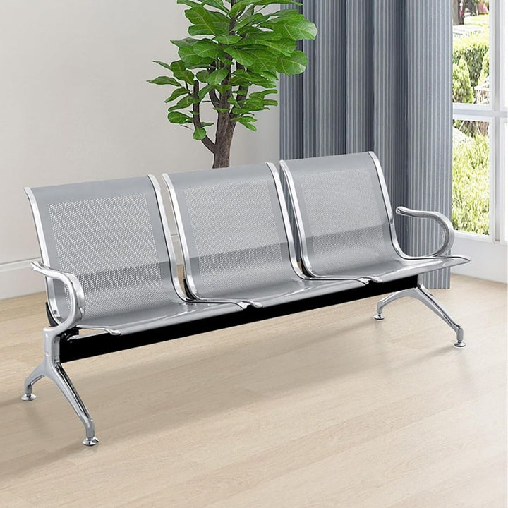 Seating Steel Bench - Silver