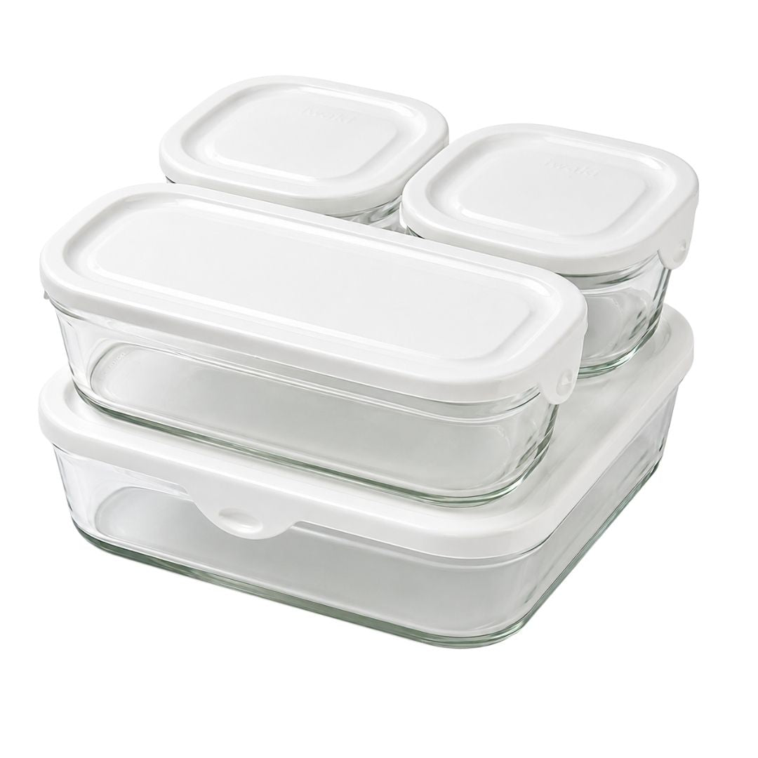 Glass Container Set - 4 Pc